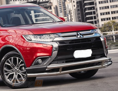 ST-Line Дуга переднего бампера ус на MITSUBISHI OUTLANDER 3 XL 2016+ (F3-20) - Картинка 1