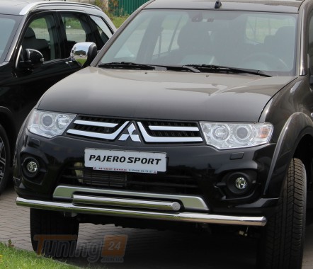 ST-Line Дуга подвійний захист переднього бампера на MITSUBISHI PAJERO SPORT 2008-2015 (F3-10) - Зображення 2