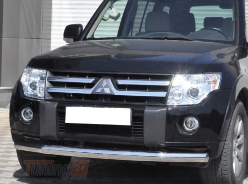 ST-Line Дуга одинарная защита переднего бампера ус на MITSUBISHI PAJERO Wagon 4 2014+ (F3-05) - Картинка 1