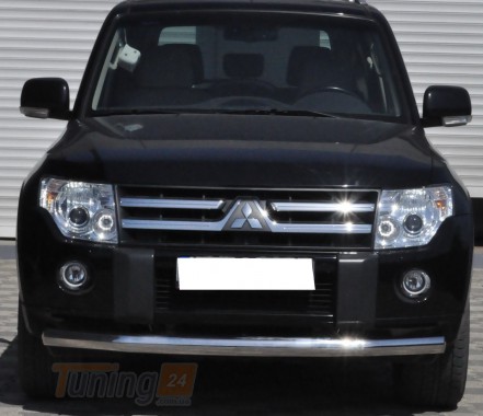 ST-Line Дуга одинарная защита переднего бампера ус на MITSUBISHI PAJERO Wagon 4 2014+ (F3-05) - Картинка 2