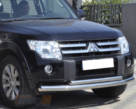 ST-Line Дуга подвійний захист переднього бампера на MITSUBISHI PAJERO Wagon 4 2006-2014 (F3-10) - Зображення 2