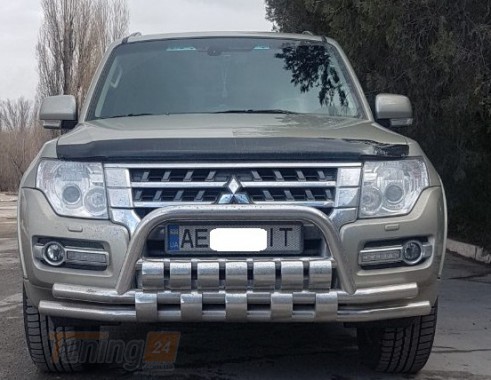 ST-Line Дуга переднего бампера ус на MITSUBISHI PAJERO Wagon 4 2014+ (F3-44) - Картинка 1