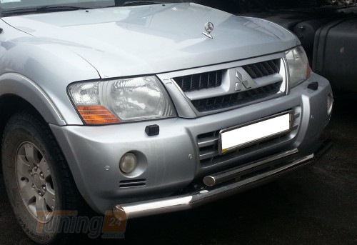 ST-Line Дуга подвійний захист переднього бампера на MITSUBISHI PAJERO Wagon 3 2000-2006 (F3-10) - Зображення 2