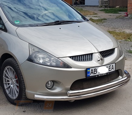 ST-Line Дуга двойная защита переднего бампера на MITSUBISHI GRANDIS 2003-2011 (F3-10) - Картинка 2