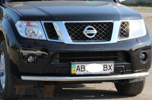 ST-Line Дуга одинарная защита переднего бампера ус на NISSAN PATHFINDER R51 2005-2010 (F3-05) - Картинка 3