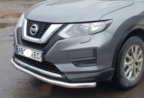 ST-Line Дуга одинарная защита переднего бампера ус на NISSAN X-TRAIL T32 2017+ (F3-05) - Картинка 3