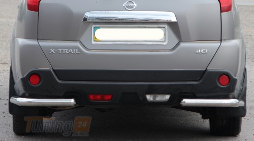 ST-Line Задняя защита бампера Углы на NISSAN X-TRAIL T31 2007-2014 (B1-09) - Картинка 1