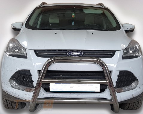 ST-Line Кенгурятник без защиты картера Защита переднего бампера на FORD ESCAPE 2012+ (F1-16) - Картинка 1