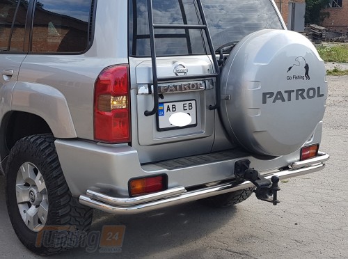 ST-Line Задняя защита бампера Дуга на NISSAN PATROL Y61 1997-2013 (B1-17) - Картинка 5