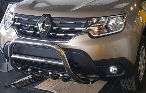 ST-Line Кенгурятник без захисту Захист переднього бампера на RENAULT DUSTER 2018 (F1-57) - Зображення 3