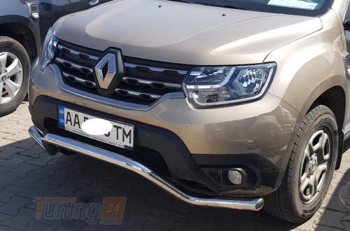 ST-Line Дуга одинарний захист переднього бампера вис хвиля на RENAULT DUSTER 2018 (F3-04) - Зображення 2