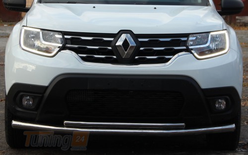 ST-Line Дуга подвійний захист переднього бампера на RENAULT DUSTER 2018 (F3-10) - Зображення 1