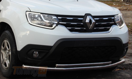 ST-Line Дуга подвійний захист переднього бампера на RENAULT DUSTER 2018 (F3-10) - Зображення 3