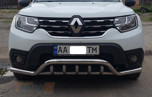 ST-Line Дуга подвійний захист переднього бампера на RENAULT DUSTER 2018 (F3-48) - Зображення 1