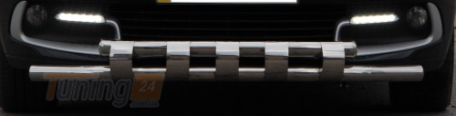 ST-Line Дуга с зубами защита переднего бампера ус на RENAULT SCENIC 3 2013-2015 (F3-12) - Картинка 3