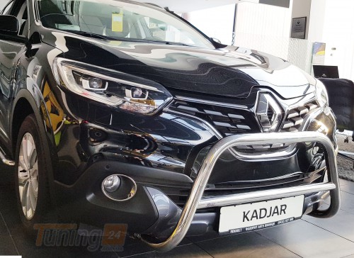 ST-Line Кенгурятник без захисту картера Захист переднього бампера на RENAULT KADJAR 2015 (F1-11M) - Зображення 3