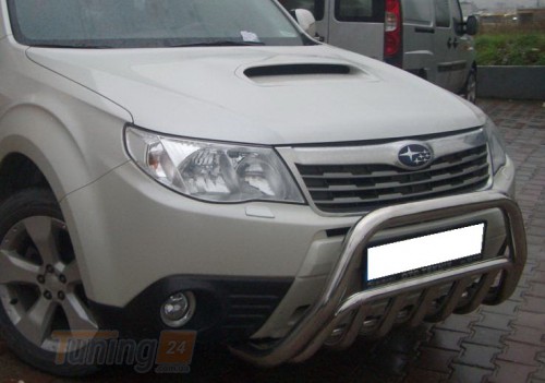 ST-Line Кенгурятник без надписи на SUBARU FORESTER SH 2007-2012 (F1-02) - Картинка 2