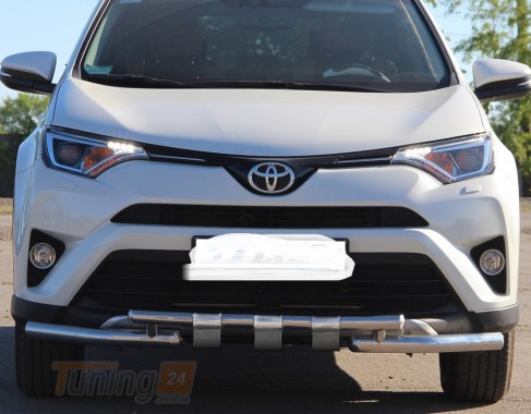 ST-Line Дуга подвійний захист переднього бампера на TOYOTA RAV4 XA40 2016-2018 (F3-34) - Зображення 1