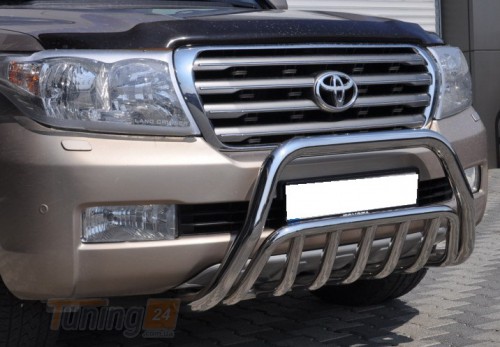 ST-Line Кенгурятник без надписи на TOYOTA LAND CRUISER 200 2007-2012 (F1-02) - Картинка 2