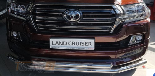 ST-Line Дуга подвійний захист переднього бампера на TOYOTA LAND CRUISER 200 2019 (F3-10) - Зображення 4