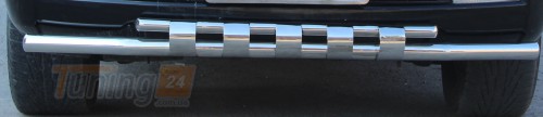 ST-Line Дуга с зубами защита переднего бампера ус на TOYOTA LAND CRUISER 200 2015-2019 (F3-12) - Картинка 4