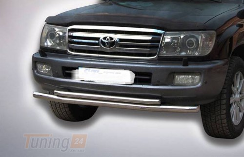 ST-Line Дуга подвійний захист переднього бампера на TOYOTA LAND CRUISER 100 1998-2007 (F3-10) - Зображення 3