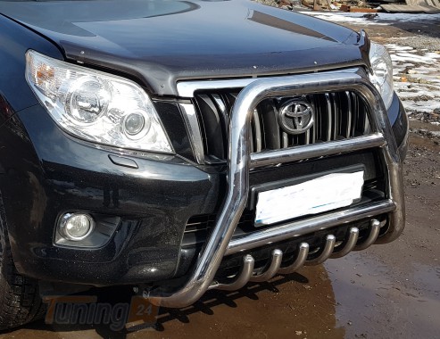 ST-Line Кенгурятник высокий защита переднего бампера на TOYOTA LAND CRUISER PRADO 150 2009-2013 (F1-50) - Картинка 2