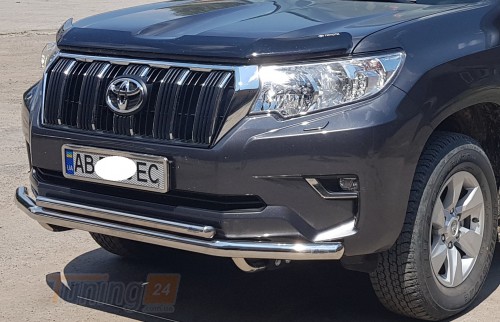 ST-Line Дуга двойная защита переднего бампера на TOYOTA LAND CRUISER PRADO 150 2013-2018 (F3-10) - Картинка 2