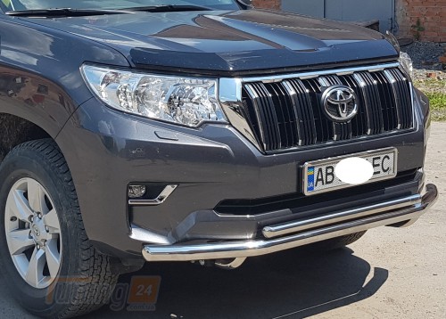 ST-Line Дуга двойная защита переднего бампера на TOYOTA LAND CRUISER PRADO 150 2013-2018 (F3-10) - Картинка 3