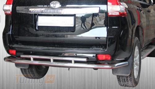 ST-Line Задняя защита бампера Дуга двойная на TOYOTA LAND CRUISER PRADO 150 2013-2018 (B1-45) - Картинка 3