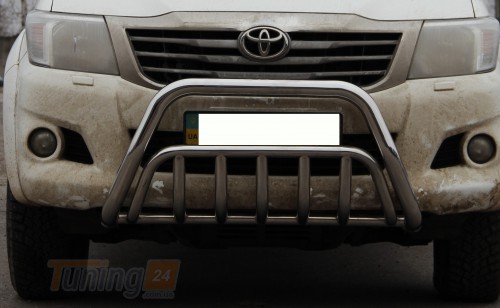 ST-Line Кенгурятник без надписи на TOYOTA HILUX 2004-2011 (F1-02) - Картинка 1