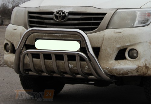 ST-Line Кенгурятник без надписи на TOYOTA HILUX 2004-2011 (F1-02) - Картинка 2