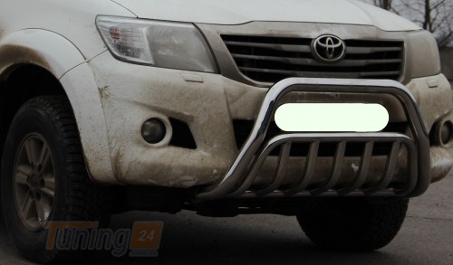 ST-Line Кенгурятник без надписи на TOYOTA HILUX 2004-2011 (F1-02) - Картинка 3