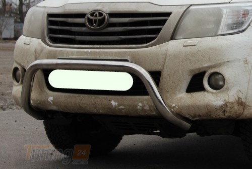 ST-Line Кенгурятник без захисту Захист переднього бампера на TOYOTA HILUX 2004-2011 (F1-23) - Зображення 3