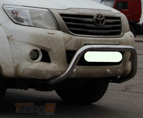 ST-Line Кенгурятник без захисту Захист переднього бампера на TOYOTA HILUX 2004-2011 (F1-23) - Зображення 4