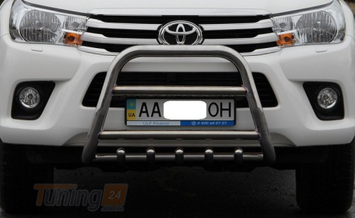 ST-Line Кенгурятник захист переднього бампера на TOYOTA HILUX 2015 (F2-04) - Зображення 4