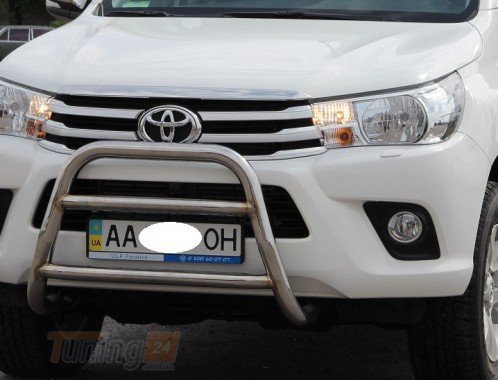 ST-Line Кенгурятник захист переднього бампера на TOYOTA HILUX 2015 (F2-07) - Зображення 2