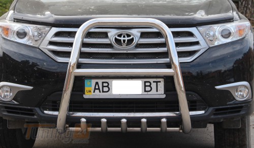 ST-Line Кенгурятник защита переднего бампера на TOYOTA HIGHLANDER 2010-2013 (F1-40) - Картинка 1