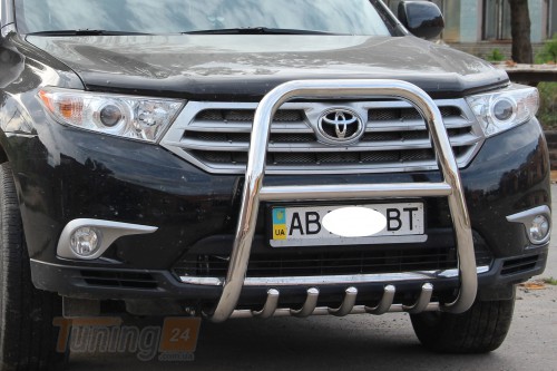 ST-Line Кенгурятник защита переднего бампера на TOYOTA HIGHLANDER 2010-2013 (F1-40) - Картинка 2