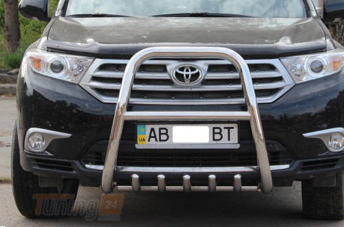 ST-Line Кенгурятник защита переднего бампера на TOYOTA HIGHLANDER 2010-2013 (F1-40) - Картинка 5