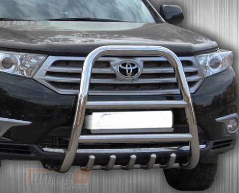 ST-Line Кенгурятник защита переднего бампера на TOYOTA HIGHLANDER 2010-2013 (F1-36) - Картинка 2