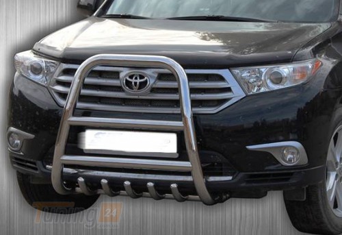 ST-Line Кенгурятник захист переднього бампера на TOYOTA HIGHLANDER 2010-2013 (F1-36) - Зображення 3