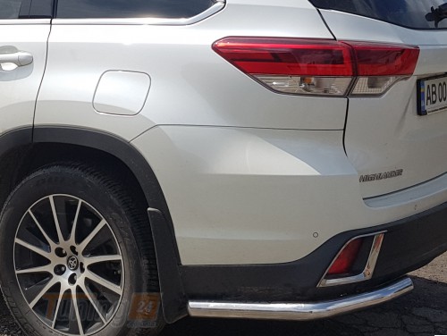 ST-Line Задняя защита бампера Углы на TOYOTA HIGHLANDER 2013-2019 (B1-09) - Картинка 3