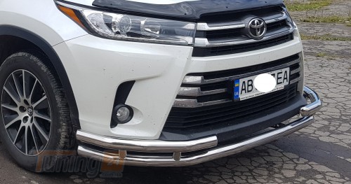 ST-Line Дуга одинарний захист переднього бампера на TOYOTA HIGHLANDER 2013-2019 (F3-29) - Зображення 2