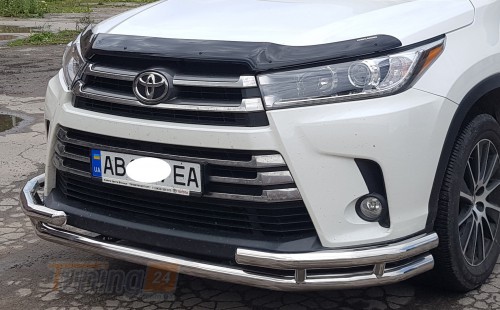 ST-Line Дуга одинарний захист переднього бампера на TOYOTA HIGHLANDER 2013-2019 (F3-29) - Зображення 3