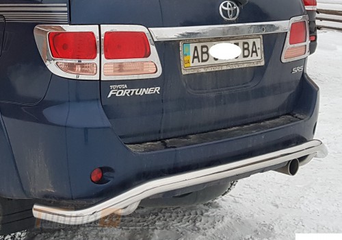 ST-Line Задняя защита бампера Дуга двойная на TOYOTA FORTUNER 2005+ (B1-58) - Картинка 3