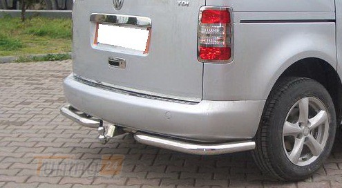 ST-Line Задняя защита бампера Углы на VOLKSWAGEN CADDY 3 2004-2010 (B1-09) - Картинка 5