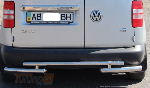 ST-Line Задняя защита бампера Дуга на VOLKSWAGEN CADDY 3 2004-2010 (B1-10M) - Картинка 1