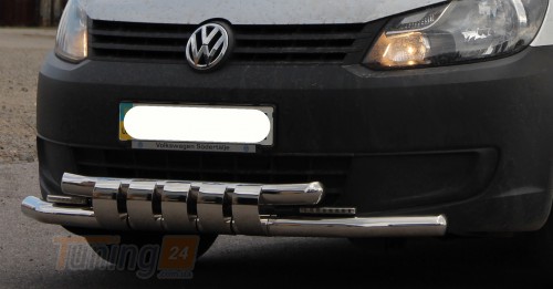 ST-Line Дуга с зубами защита переднего бампера ус на VOLKSWAGEN CADDY 3 2010-2015 (F3-12) - Картинка 2
