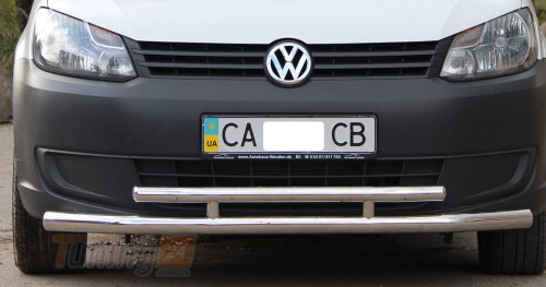 ST-Line Дуга переднего бампера ус на VOLKSWAGEN CADDY 3 2010-2015 (F3-20) - Картинка 1